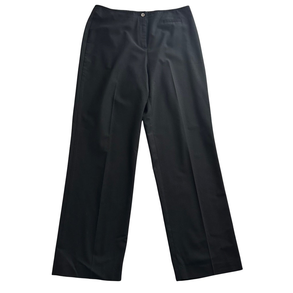 J Jill Stretch Wool Work Pants‎ Women’s 10 Black Straight Leg Korea Made